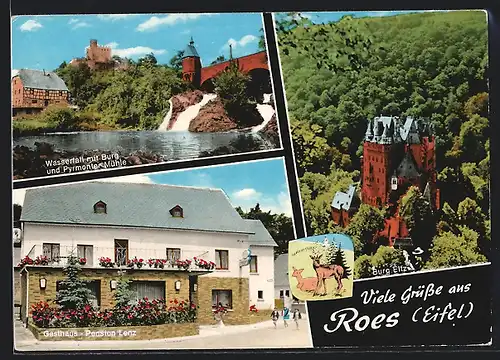 AK Roes /Eifel, Gasthaus Pension Lenz