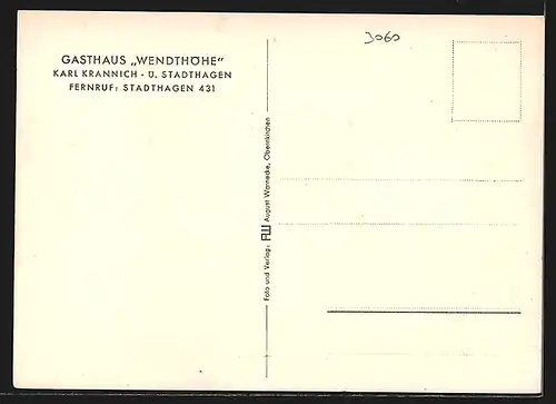 AK Stadthagen, Gasthaus Wendthöhe