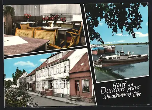 AK Schnackenburg a. Elbe, Hotel Deutches Haus