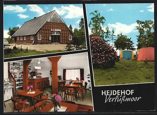 AK Verlüssmoor, Gasthaus Heidehof mit eigener Hausschlachtung