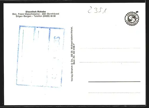 AK Bornhöved, Discothek Makabo, Innenansicht