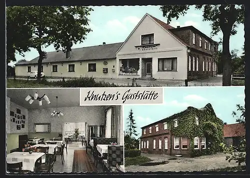 AK Lintel /Oldbg., Gaststätte Knutzen mit Speisezimmer