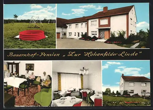 AK Bühne /Westf., Bauernhof-Pension Zur Hohenfelder Linde