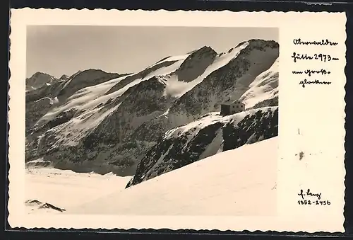 AK Oberwalderhütte auf dem Grossen Burgfall des Zweiges Austria des D. Alpenvereins