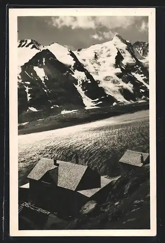 AK Franz Josefshaus mit Grossglockner aus der Vogelschau