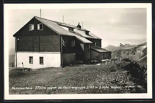 AK Hannoverhaus, Berghütte gegen die Glocknergruppe & Hohen Tauern