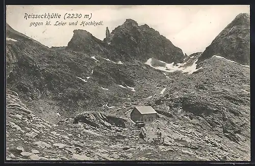 AK Reiseckhütte, Blick gegen kl. Leier und Hochkedl