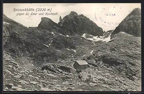 AK Reiseckhütte, Blick gegen kl. Leier und Hochkedl