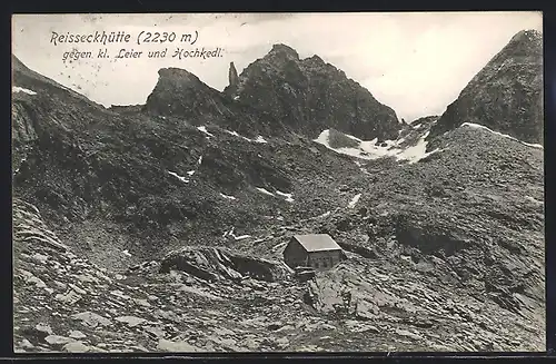 AK Reiseckhütte, Blick gegen kl. Leier und Hochkedl