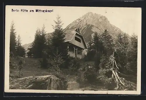 AK Berta-Hütte, Partie am Mittagskogel