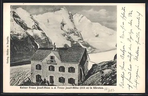 AK Kaiser Franz Josef-Haus a. d. Franz Josef-Höhe