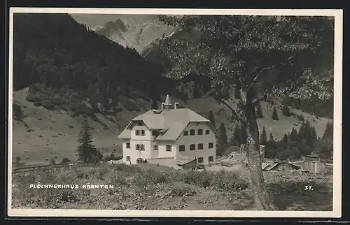 Foto-AK Mauthen, Partie am Plöcknerhaus