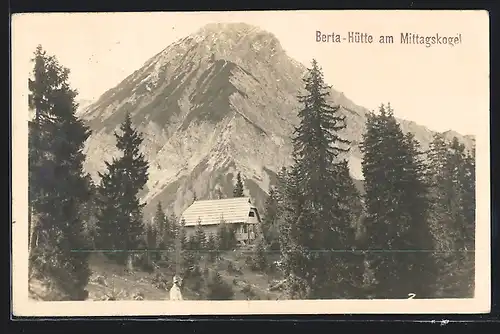 AK Berta Hütte, Blick auf den Mittagskogel