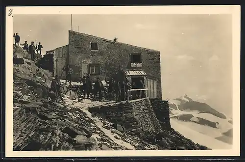 AK Erzherzog Johannhütte, Berghütte gegen das Wiesbachhorn