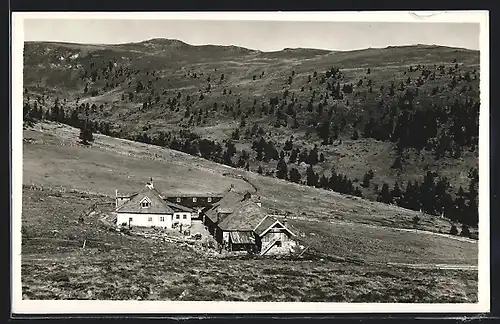 AK Seetalhütte, Blick auf die Berghütte aus der Vogelschau