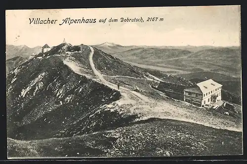 AK Villacher Alpenhaus, Berghütte auf dem Dobratsch