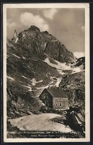 AK Reisseckhütte, an der Berghütte mit kleiner Leier