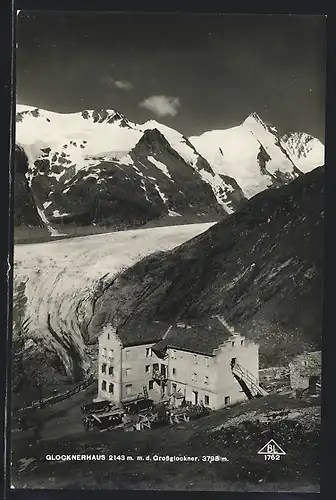 AK Glocknerhaus, Ansicht gegen Grossglockner