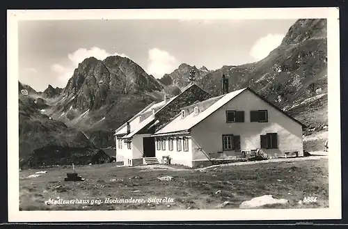 AK Madlenerhaus, Berghütte gegen den Hochmaderer