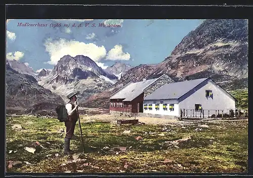 AK Berghütte Madlenerhaus der A. V. S. Wiesbaden