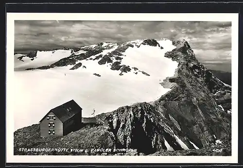 AK Strassburgerhütte, Berghütte gegen Panüler Schropen