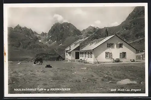 AK Madlenerhasu, Berghütte gegen Hochmaderer