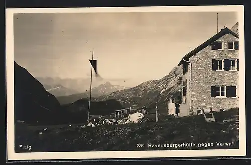 AK Ravensburgerhütte, Berghütte gegen Verwall