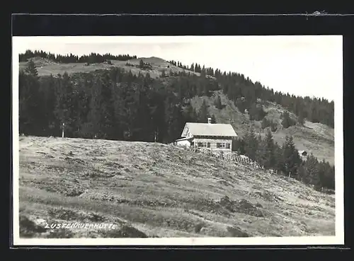 AK Lustenauerhütte, Berghütte mit Panorama