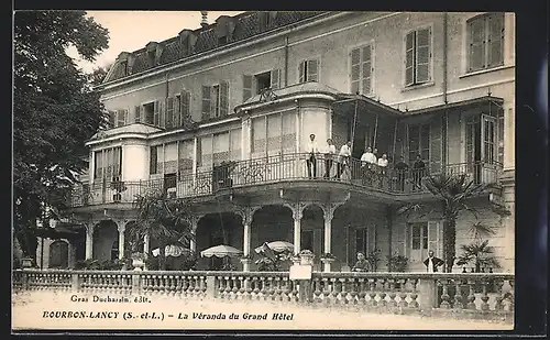 AK Bourbon-Lancy, la veranda du Grand Hotel