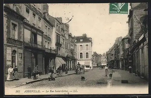 AK Abbeville, La Rue Saint-Gilles