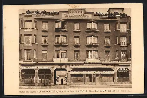 AK Vesoul, Hotel-Brasserie Le MErcedes, 39 rue Paul-Morel