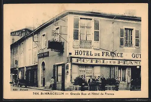 AK St-Marcellin, Grande Rue et Hotel de France