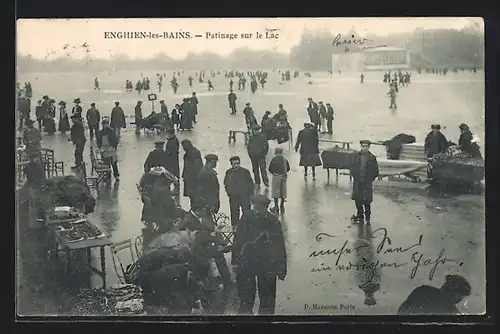 AK Enghien-les-Bains, Patinage sur le Lac