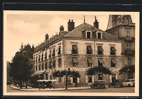 AK Dole, Le Grand Hôtel, Place Grévy, Anciennes Voitures