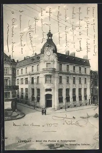 AK Auxerre, Hôtel des Postes et Télégraphes