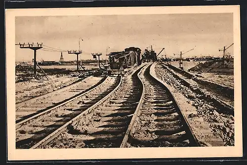 AK Kembs, Chantiers de Kembs, Canal de fuite, ripeuse des voies