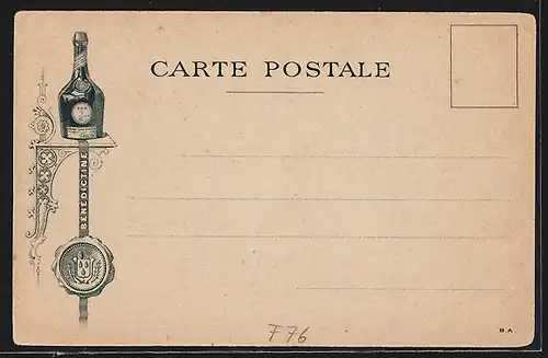Lithographie Fecamp, Vue de la Benedictine