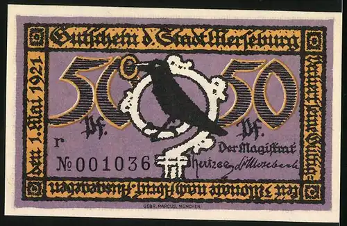 Notgeld Merseburg 1921, 50 Pfennig, Der Dom