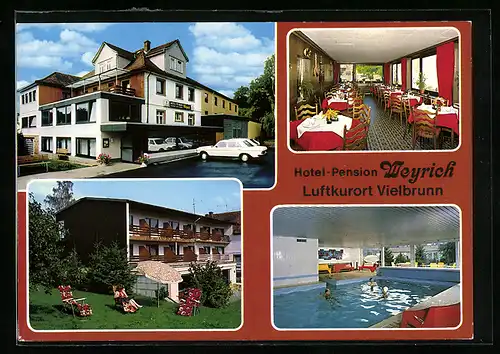 AK Michelstadt-Vielbrunn /Odenwald, Hotel Pension Weyrich, Limesstrasse 5