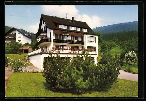 AK Enzklösterle /Schwarzwald, Hotel-Pension Haus Götz, Wildbader Strasse 39