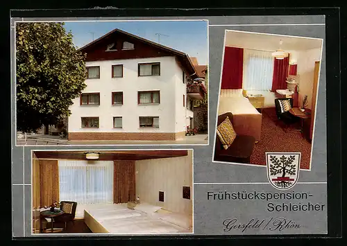 AK Gersfeld /Rhön, Hotel-Pension Schleicher, Tannerstrasse 1