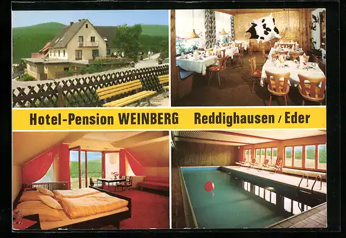 AK Reddighausen /Eder, Hotel-Pension Weinberg