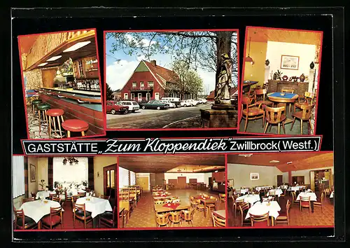AK Zwillbrock, Gasthaus Zum Kloppendiek