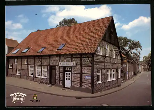 AK Reken, Gastwirtschaft und Bäckerei Heinrich Heiming, Dorfstrasse 11