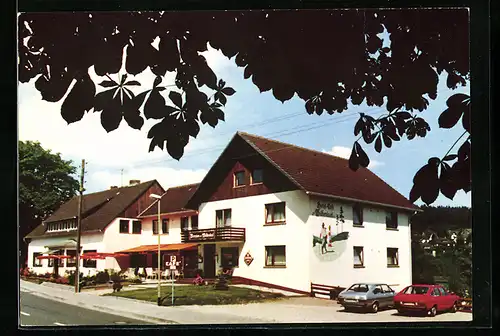 AK Holzminden, Hotel-Café Am Wildenkiel, Strasse Am Wildenkiel 18
