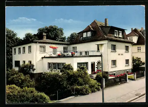 AK Bad Salzhausen / Obh., Ansicht der Pension Haus Vogel, Kurstrasse 13