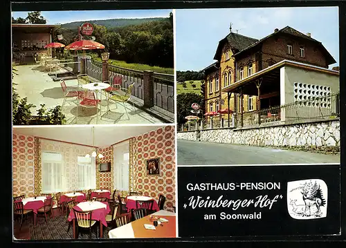 AK Stromberg / Hunsrück, Gasthaus-Pension Weinberger Hof