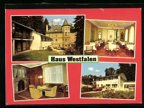 AK Bad Sachsa /Harz, Mütterkurheim Haus Westfalen, Waldsaumweg 20