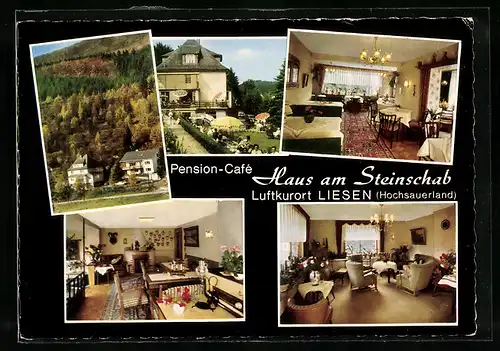 AK Liesen /Hochsauerland, Pension-Café Haus am Steinschab