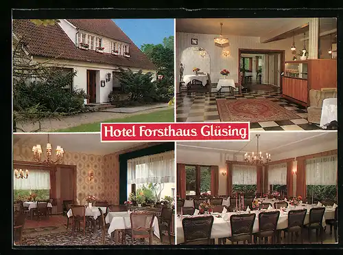 AK Lauenburg /E., Hotel Forsthaus Glüsing, Bundesstrasse 5